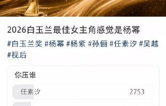 杨幂能凭借《生万物》拿到白玉兰视后吗