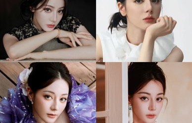迪丽热巴抬头撩刘海：无刘海造型才是颜值巅峰？