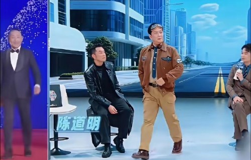 朱时茂红毯遭女演员拉袖：这是即兴喜剧还是提携后辈？