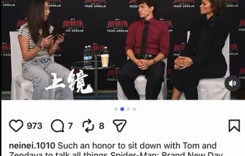 吴尊15岁女儿被赞最具潜力星二代！独自全英文采访《蜘蛛侠》主演