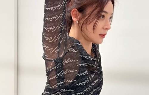 39岁袁姗姗晒健身照，穿轻薄罩衫配瑜伽裤四肢纤细，模样像20出头