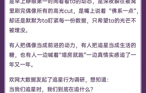 [欢网大数据]:2026追星行为图鉴 - 发现报告