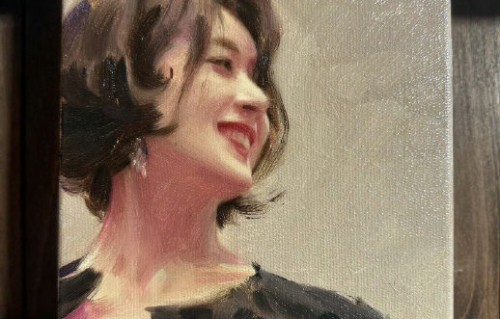 赵丽颖本人对艺术家画她的作品有什么回应