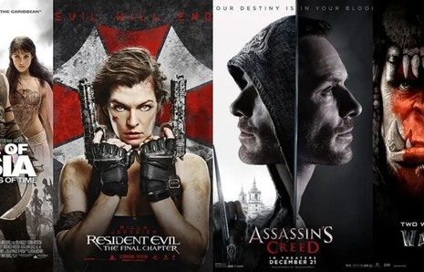 北美游戏改编电影历史票房榜,《生化》和《魔兽》都进不了前十