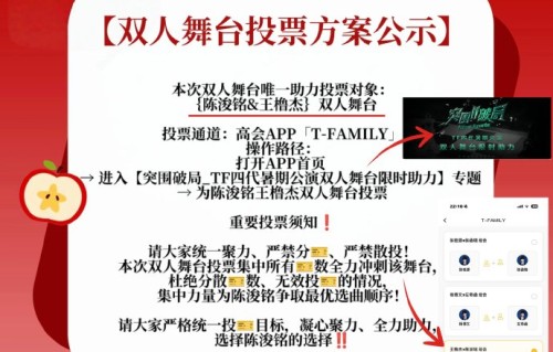 橹铭组合能在双人舞台投票中守住第一吗？