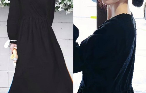 鞠婧祎最新私服，双丸子头漫画少女！！小鞠今日晒双丸子头黑裙照，扑面而来的春日清新气息好治愈啊！