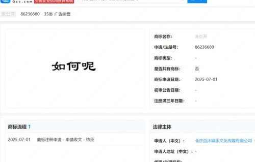 单依纯经纪公司申请如何呢又能怎商标|歌手2025|鞋帽|健身|注册|姑姑