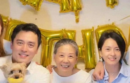 50岁梁咏琪和双胞胎弟弟一起庆生，晒童年鱼现在对比照，太好看了