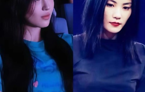 女大十八变！巴黎偶遇李嫣，黑围巾搭出王菲式清冷感