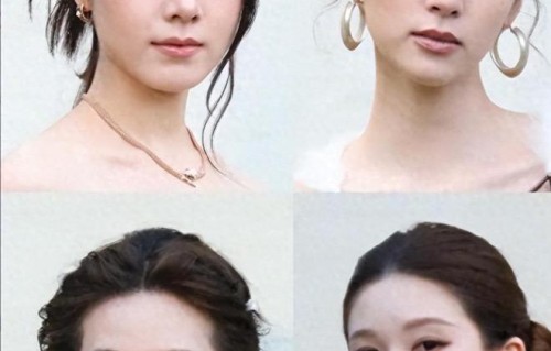 VOGUE晚宴结束，受邀出席的明星艺人均在镜头前和红毯上惊艳亮相|刘诗诗|合影|女星|面部|面相