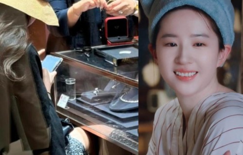刘亦菲随性逛街豪掷重金，为员工人手安排八千黄金吊坠，网友:人美心善大方，格外难得_艺人趣日常