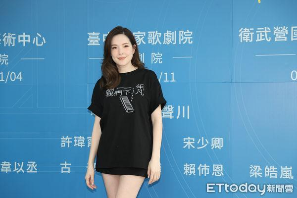 许玮宁产后首露面。(图/记者徐文彬摄)